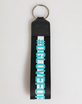 Dolce & Gabbana Multicolor Logo Polyester Brass Holder Keychain Keyring